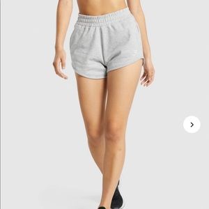 grey gym shark shorts